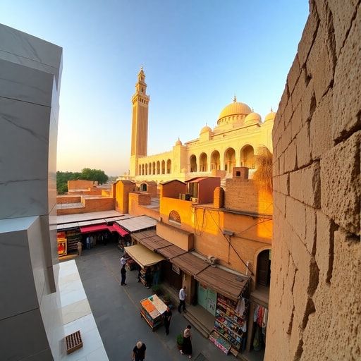 Casablanca's Hassan II Mosque and medina representing modern and historical attractions