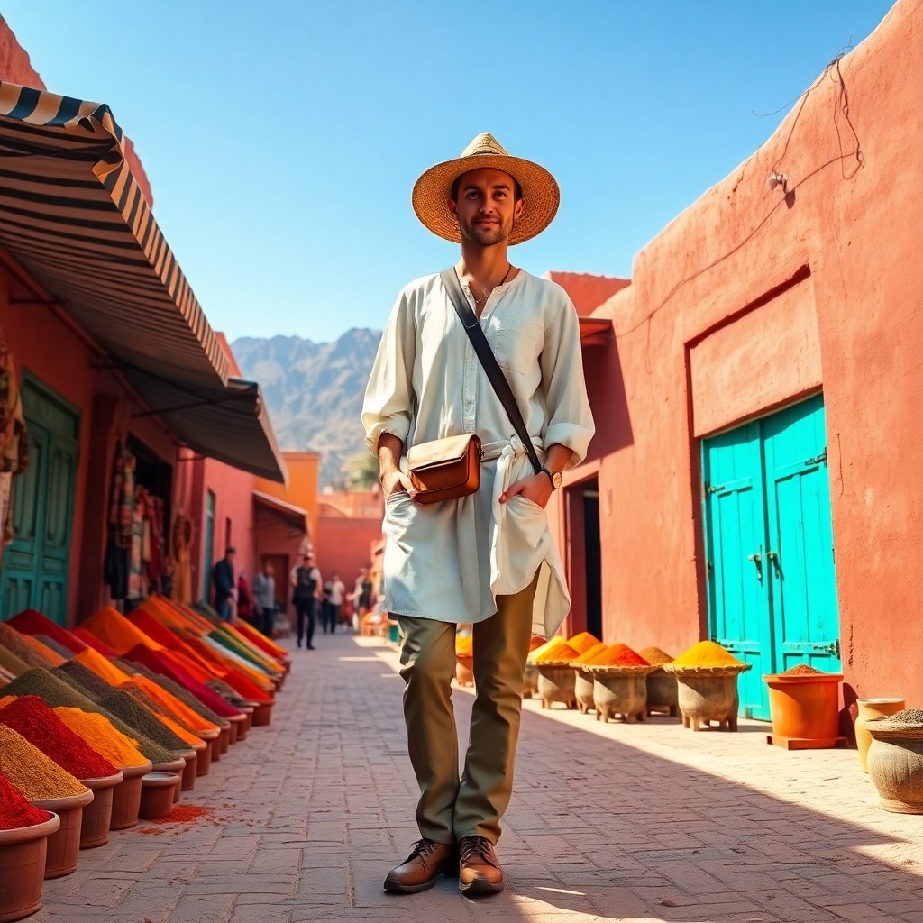 Que mettre dans sa valise pour le Maroc ? Tenue idéale pour les médinas et treks : vêtements respirants, chaussures confortables, accessoires de protection solaire et sac de sécurité pour voyager l'esprit tranquille dans les ruelles colorées du Maroc