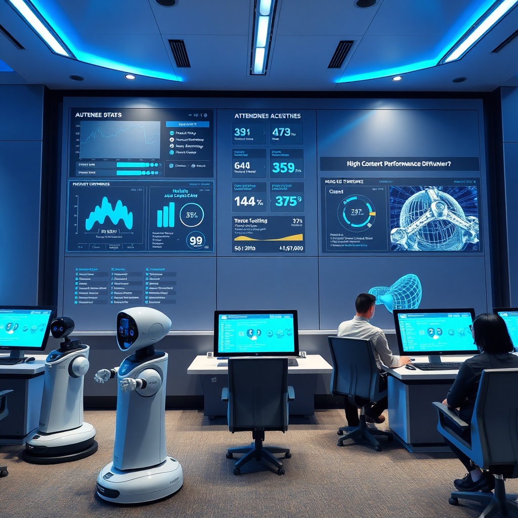 State‑of‑the‑art operations center for Salons VIP et Services CMN 2026 featuring automated reception and centralized logistics