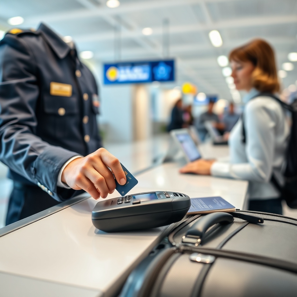 Paiement des droits de douane et contrôle des bagages pour passer la douane Casablanca rapidement.